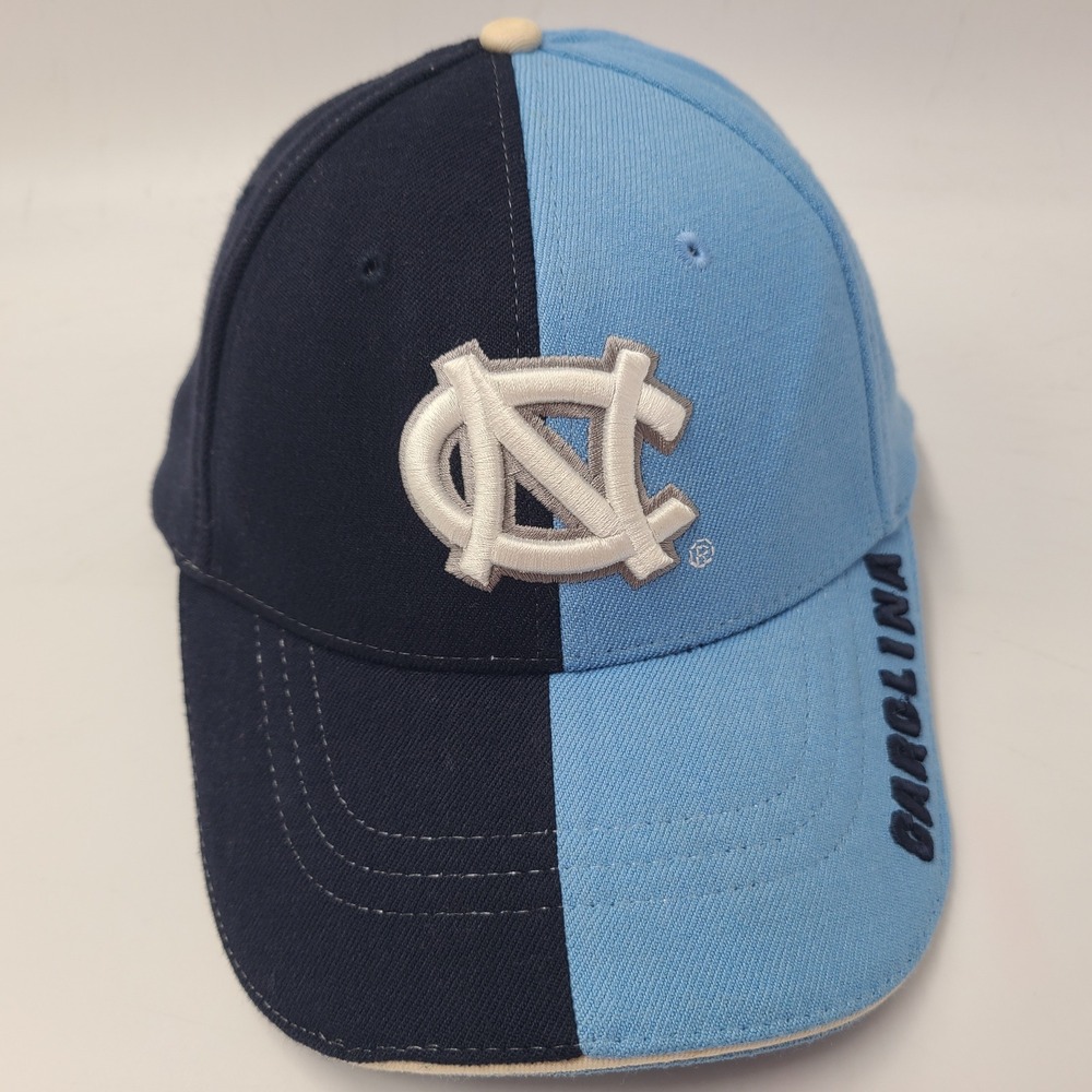 Vintage North Carolina Tar Heels Hat Fitted (Seems L-XL) Colosseum Blue NCAA UNC